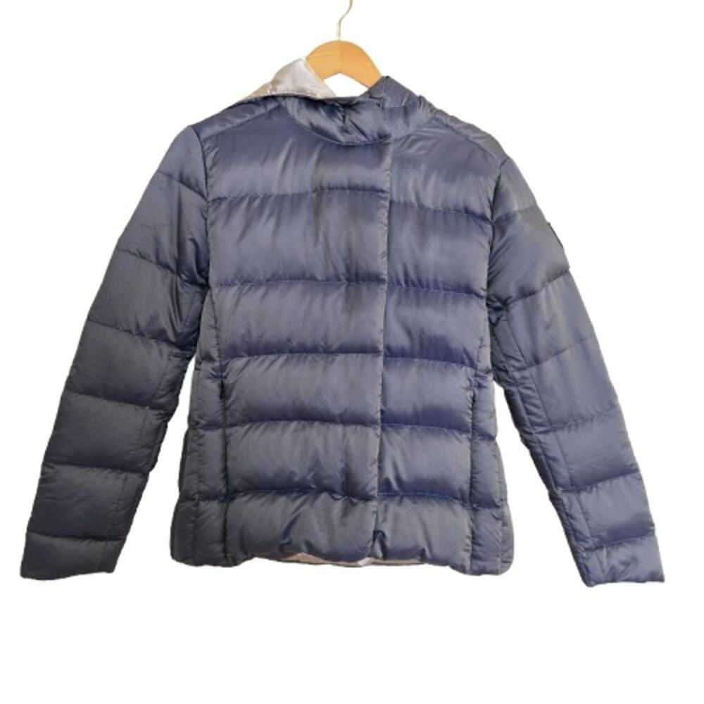 Obermeyer Women's M Periwinkle Down Puffer Hooded Jacket